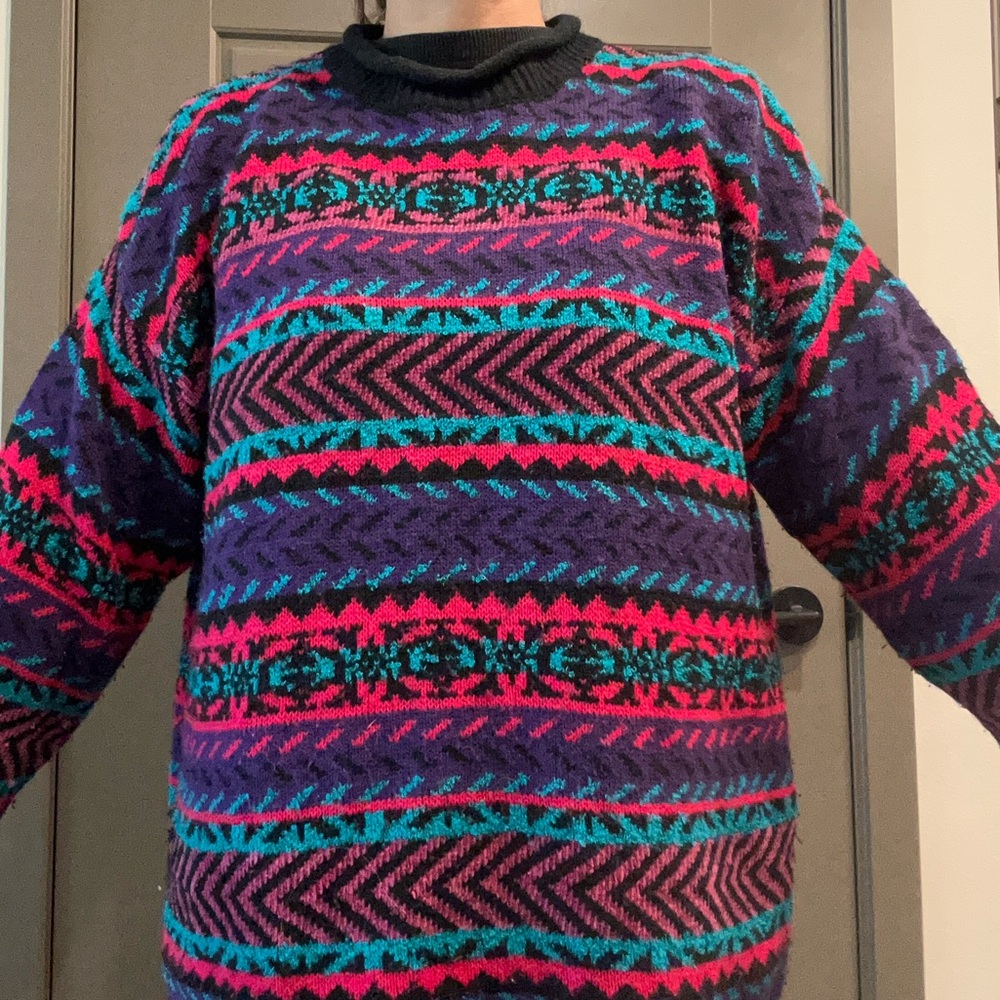 Karen Scott Chunky Knit Sweater Vintage 90s
